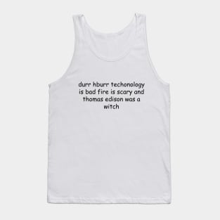 Text-post T-shirt print Tank Top